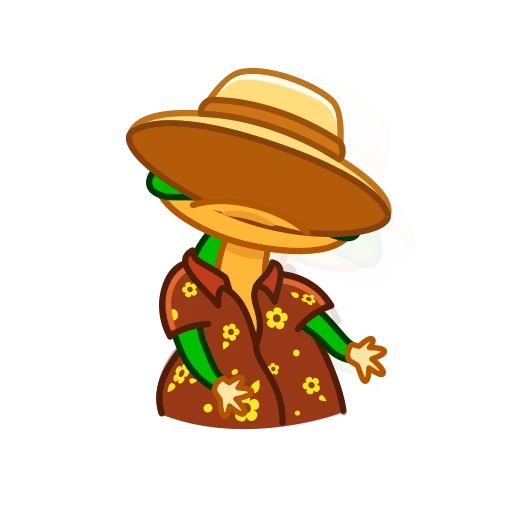 😵‍💫 Стикер «Green Lizard» для Telegram