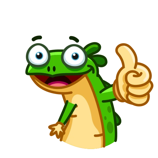 👍 Стикер «Green Lizard» для Telegram