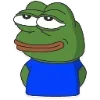 Стикер 55 😎 Набор эмоджи с мемным лягушонком Пепе