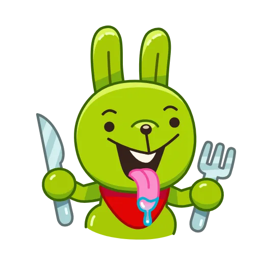 Стикер 25 Green Bun
