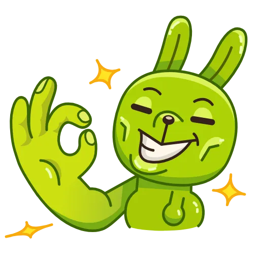 Стикер 7 Green Bun
