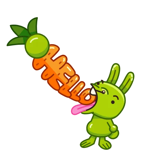 Стикер 5 Green Bun