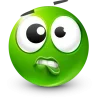 Стикер 35 Green Face Emoji