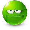 Стикер 24 Green Face Emoji
