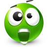 Стикер 22 Green Face Emoji