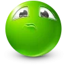 Стикер 19 Green Face Emoji