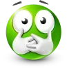 Стикер 61 Green Face Emoji