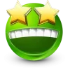 Стикер 25 Green Face Emoji