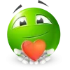Стикер 60 Green Face Emoji