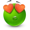 Стикер 5 Green Face Emoji