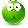 Стикер 37 Green Face Emoji