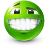 Стикер 38 Green Face Emoji