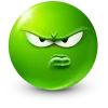 Стикер 16 Green Face Emoji