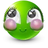 Стикер 53 Green Face Emoji
