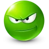 Стикер 12 Green Face Emoji