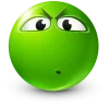 Стикер 28 Green Face Emoji