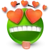 Стикер 6 Green Face Emoji