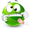 Стикер 57 Green Face Emoji