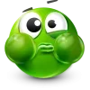Стикер 42 Green Face Emoji