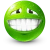 Стикер 7 Green Face Emoji