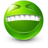 Стикер 13 Green Face Emoji