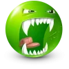 Стикер 50 Green Face Emoji