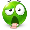 Стикер 46 Green Face Emoji