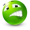 Стикер 41 Green Face Emoji