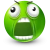 Стикер 48 Green Face Emoji