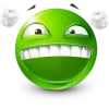 Стикер 43 Green Face Emoji