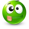 Стикер 14 Green Face Emoji