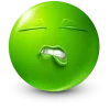 Стикер 9 Green Face Emoji
