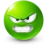 Стикер 36 Green Face Emoji