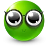 Стикер 20 Green Face Emoji