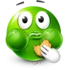 Стикер 59 Green Face Emoji