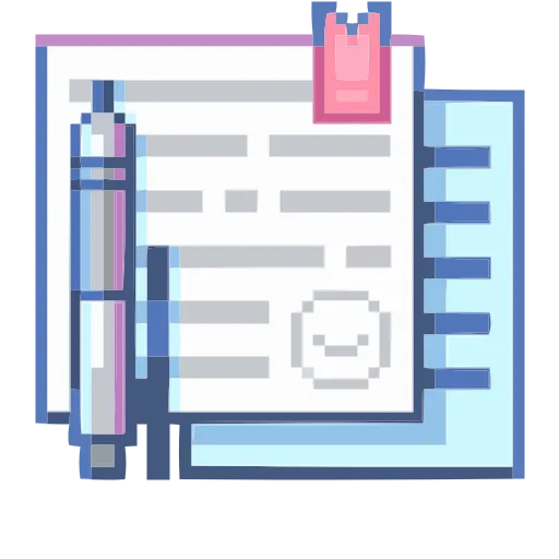 ✒️ Эмодзи «Тетрадь в клеточку» для Telegram