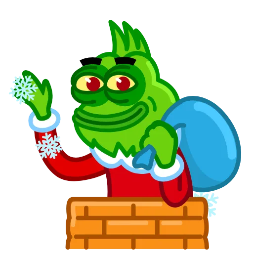 Стикер 6 Pepe Grinch