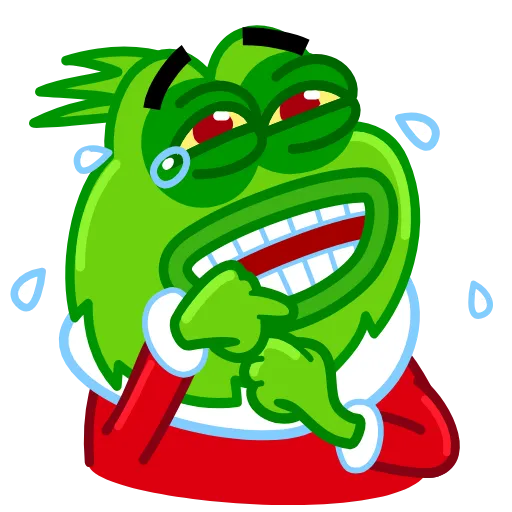 Стикер 2 Pepe Grinch