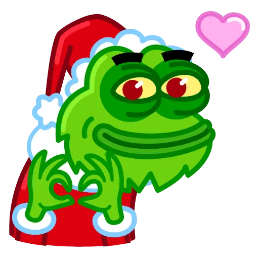 Стикер 3 Pepe Grinch