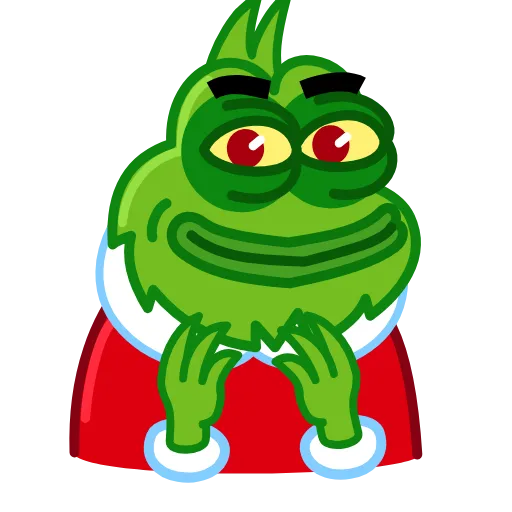 Стикер 12 Pepe Grinch