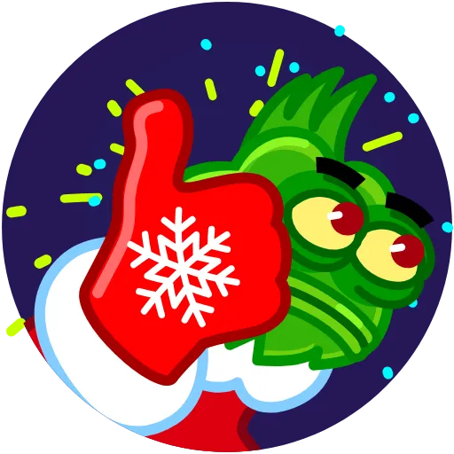 Стикер 4 Pepe Grinch