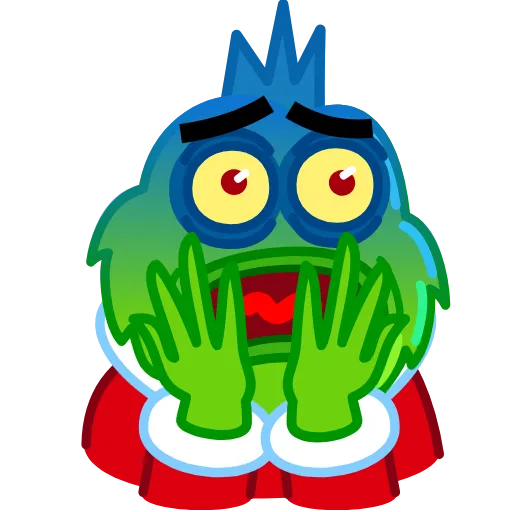 Стикер 5 Pepe Grinch