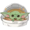 Стикер 52 Малыш Грогу - Ba emoji