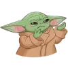 Стикер 50 Малыш Грогу - Ba emoji