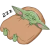 Стикер 47 Малыш Грогу - Ba emoji