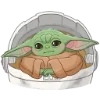 Стикер 32 Малыш Грогу - Ba emoji