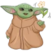 Стикер 14 Малыш Грогу - Ba emoji