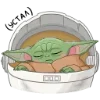 Стикер 6 Малыш Грогу - Ba emoji