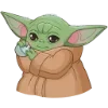 Стикер 4 Малыш Грогу - Ba emoji