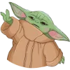 Стикер 5 Малыш Грогу - Ba emoji